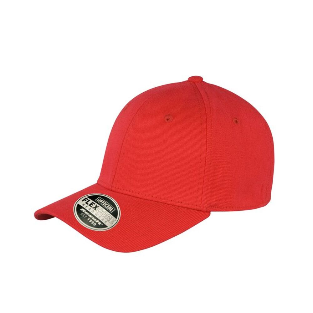 Result Headwear Kansas Flex Baseball Cap / Red
